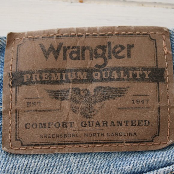 Wrangler Light Wash Distressed Denim Shorts - Picture 9 of 9